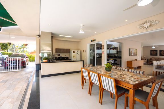 Área gourmet da mansão à venda no Condomínio Lagos de Shanadú, em Indaiatuba-SP