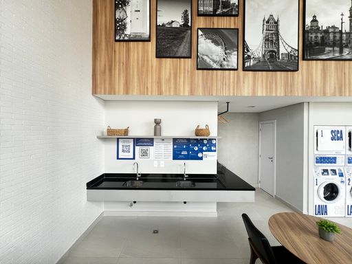 Lavanderia do prédio onde fica o Studio à venda no Brooklin-SP