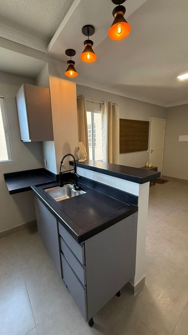 Cozinha e Sala do apartamento à venda no Residencial Mont Serrat, em Salto/SP