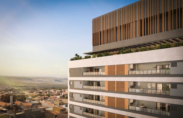 Fachada do Edifício Infinity Salto, em Salto/SP