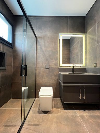 Banheiro Home Office da Mansão à venda no Campo de Toscana, em Vinhedo-SP