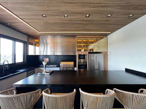 Área gourmet da Mansão à venda no Campo de Toscana, em Vinhedo-SP