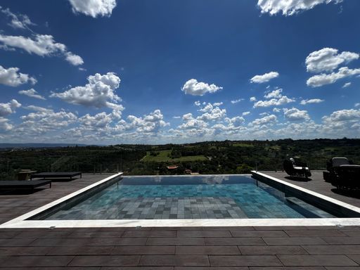 Piscina da Mansão à venda no Campo de Toscana, em Vinhedo-SP