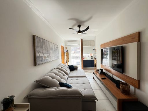 Sala do apartamento à venda na Rua Ricieri Scachetti, em Indaiatuba/SP