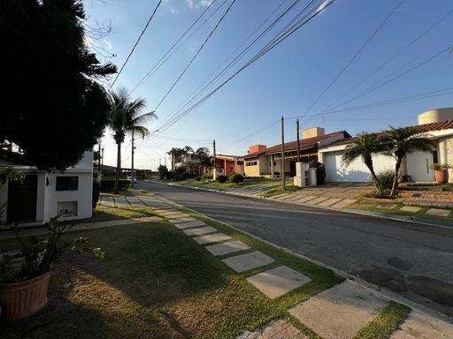 Vista da rua da casa para locação no Condomínio Milioni, em Salto/SP