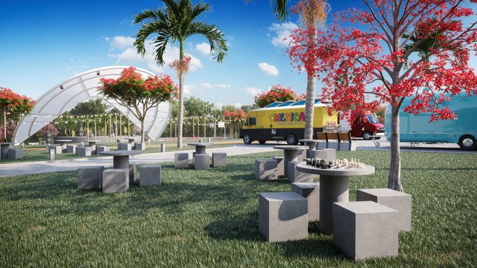 Área comum do Smart City, em Salto-SP