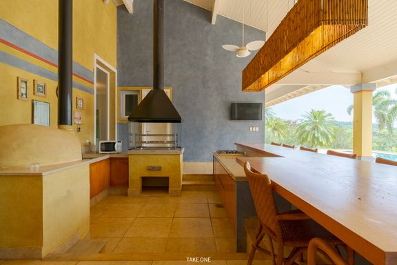Área gourmet da mansão à venda no Lagos de Shanadú, em Indaiatuba-SP