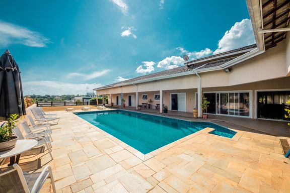 Piscina da Mansão à venda no Parque Village Castelo, em Itu/SP