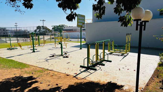 Academia outdoor do Condomínio Lagos D'Icaraí, em Salto-SP