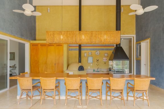 Área gourmet da mansão à venda no Lagos de Shanadú, em Indaiatuba-SP