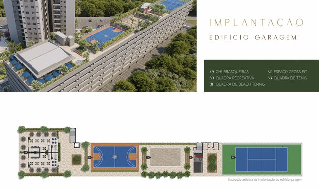 Implantação Edifício Garagem do Estação Real, Salto/SP