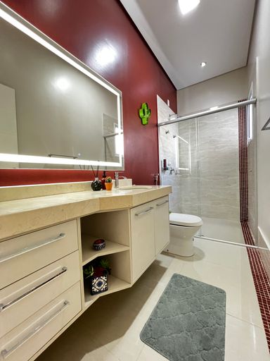 Banheiro Suíte 3 da Casa à venda no Condomínio Helvétia Park, em Indaiatuba-SP