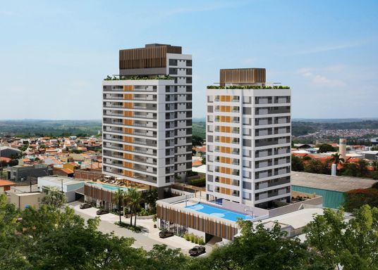 Fachada do Edifício Infinity Salto, em Salto/SP