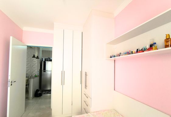 Dormitório 1 do apartamento à venda no Residencial Galena, em Salto/SP