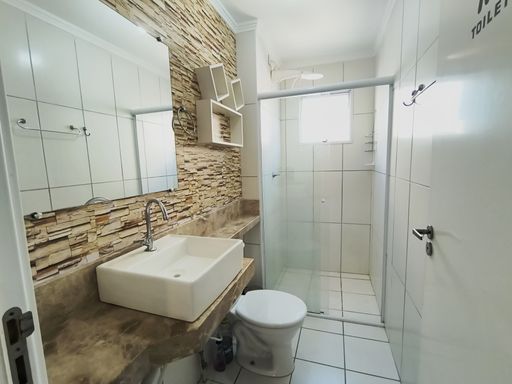 Banheiro do apartamento à venda no Residencial Galena, em Salto/SP