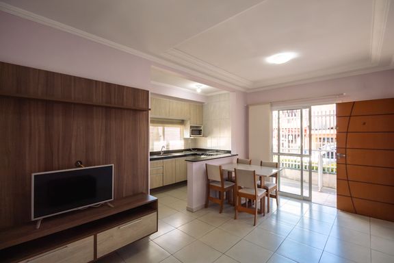 Sala e Cozinha do apartamento à venda no Edifício Matisse, em Salto/SP