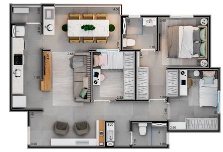 Apartamento à venda no Icaraí Parque Clube, em Salto/SP