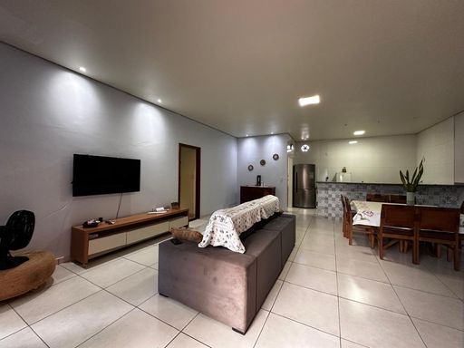 Sala e cozinha conjugada