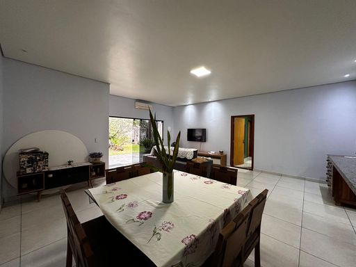 Sala e cozinha conjugada