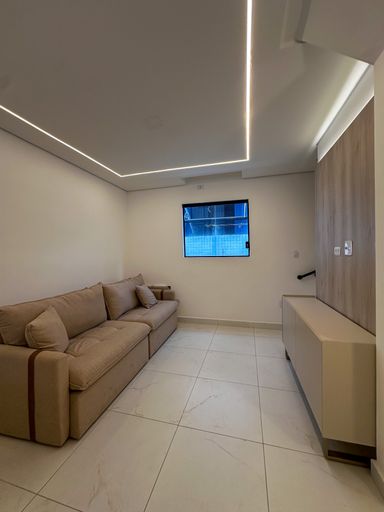 sala com integração de ambientes