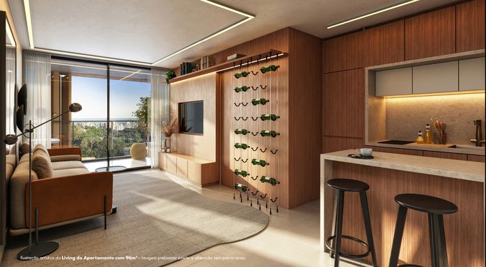 Living Apto 96m²