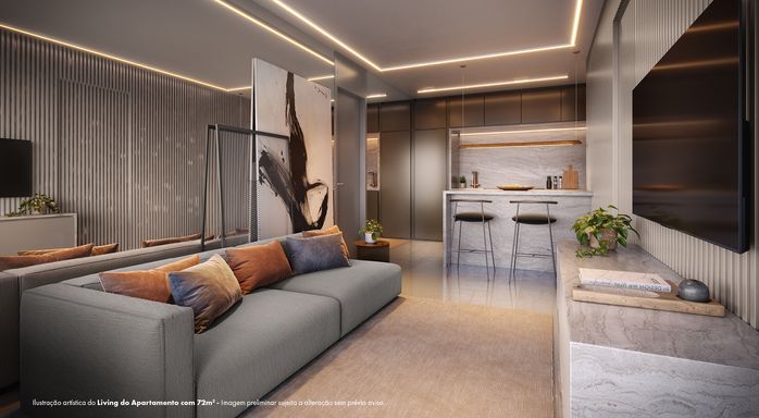 Living Apto 72m²