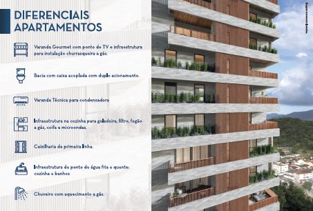 diferenciais dos apartamentos