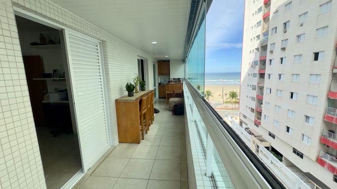varanda com vista mar