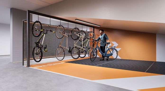 Pespectiva do bicicletário