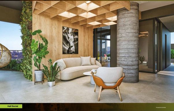 foto ilustrativa do hall social