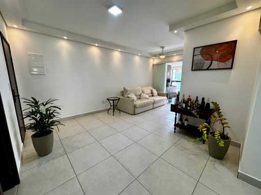 sala ampla 2 ambientes semi integrada a cozinha com acesso a varanda