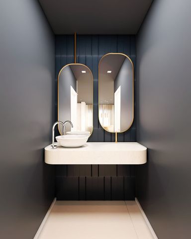 Perspectiva do lavabo