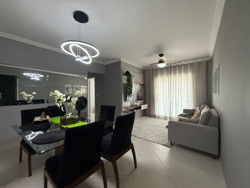 sala ampla 2 ambientes impecável com acesso a varanda gourmet