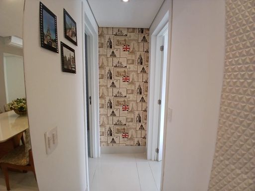 corredor dos quartos