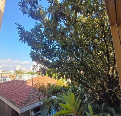 vista privilegiada e arborizada do dormitório