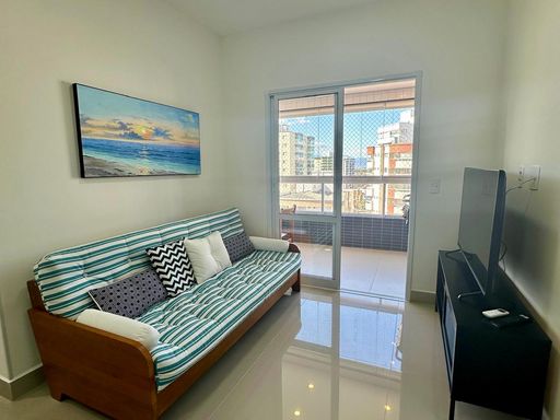 sala 2 ambientes com acesso a varanda gourmet envidraçada