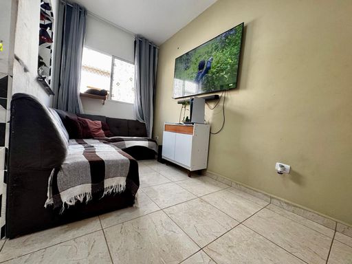 sala arejada semi integrada a cozinha