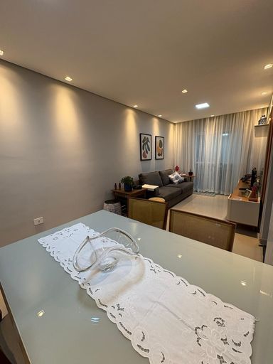 sala ampla 2 ambientes com teto rebaixado e acesso a varanda gourmet