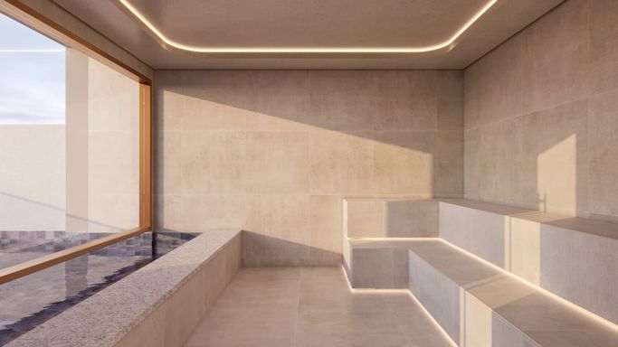 Perspectiva da sauna