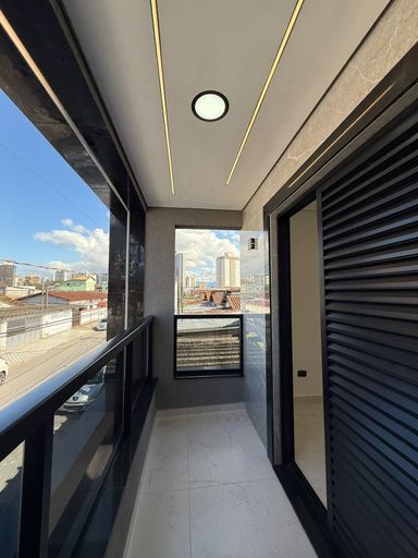 ampla varanda da suíte master