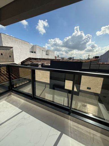 ampla varanda da suíte master