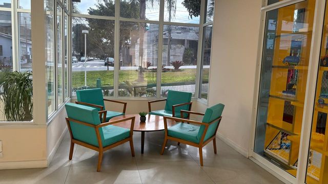 área de convivência do hall de entrada