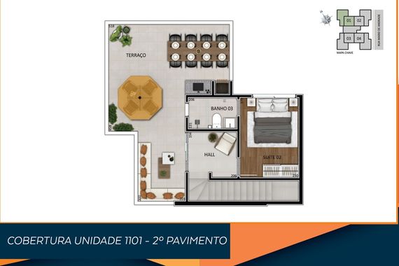 PLANTA DO SEGUNDO PAVIMENTO