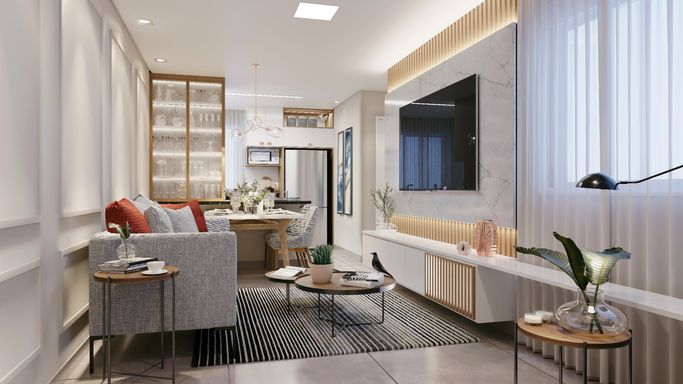 Sala integrada apt. tipo