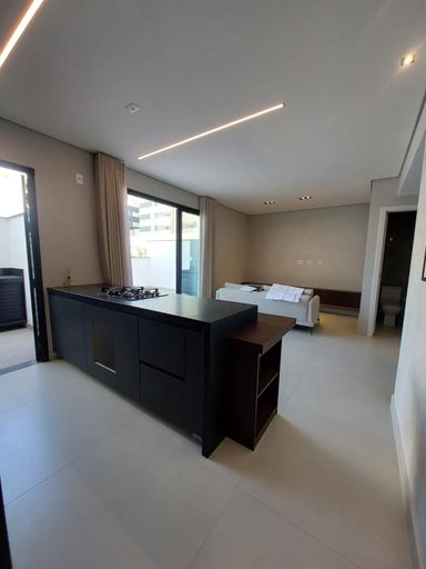 Sala com cozinha integrada