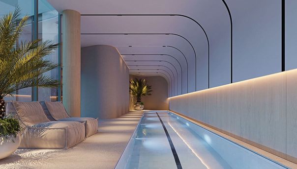 PISCINA COBERTA 
FOTO EM PERPECTIVA