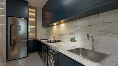 COZINHA COM ÁREA DE SERVIÇO