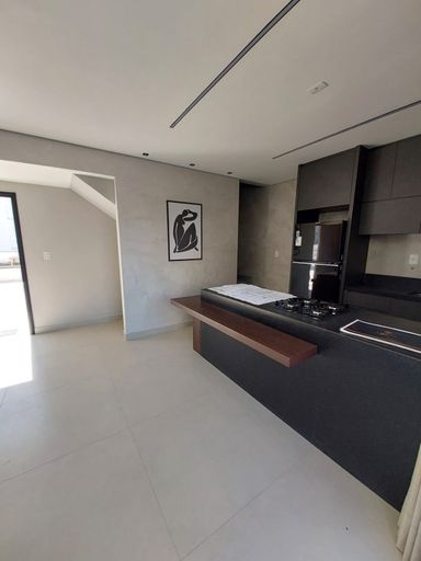 Sala com cozinha integrada