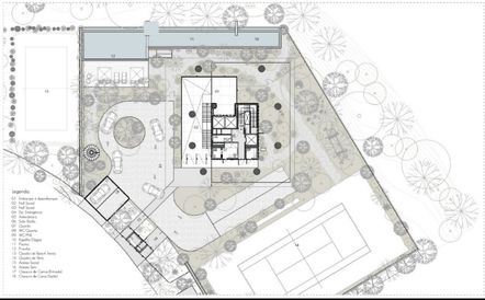 Planta quadras e espaço kids