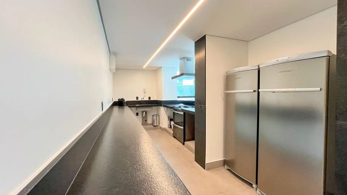 Cozinha do salão de festas